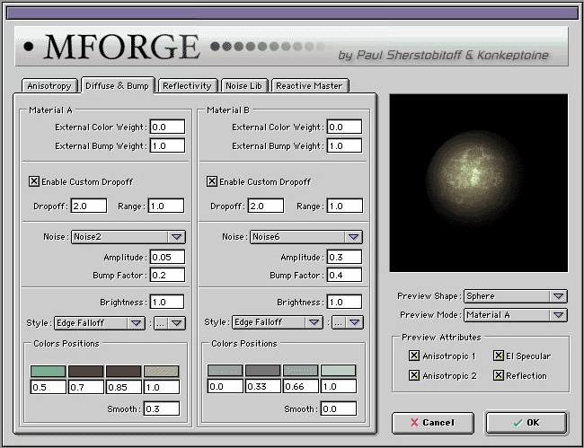 Konkeptoine MForge Interface